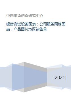 噪音测试设备图表 公司服务网络图表 产品图片地区销售量